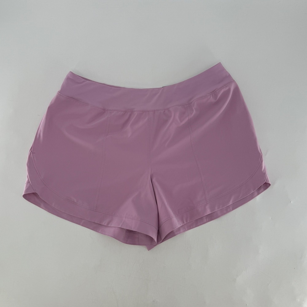 NWT Tek Gear Workout Shorts Purple Mid Rise Relaxed‎ Fit Activewear Athleisure
